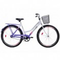 Bicicleta Aro 26 Aero, Praiana C. Pedal Branca/Lilás - Oceano Bike